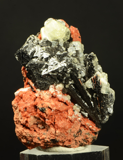 Ettringite, Haussmannite, Gaudefroyite - N'Chwaning I Mine, Kalahari manganese fields, Northern Cape Province, South Africa